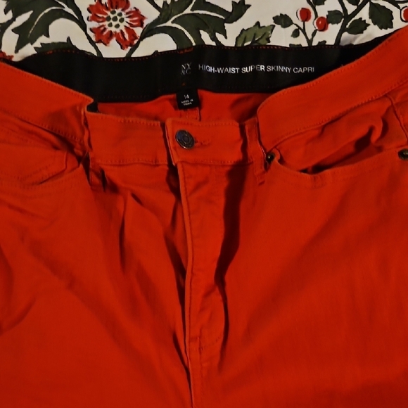 New York & Company Red Skinny Jeans - Picture 4 of 4